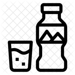 Mineral water glass  Icon
