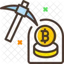 Mineria De Monedas Mineria De Bitcoins Mineria Icono