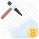 Bitcoin Nube Cripto Icono