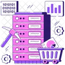 Procesamiento de datos  Icono