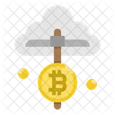 Mineria Nube Bitcoin Icono