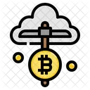 Mineria Nube Bitcoin Icono