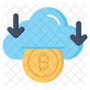 Nube Mineria Bitcoin Icono