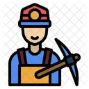 Minero Mineria Trabajador Icono