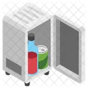 방 냉장고 주방용품 냉각제 아이콘
