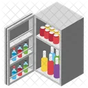 방 냉장고 주방용품 냉각제 아이콘