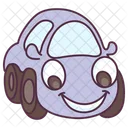 Cute Car Transport Vehicle Icon