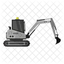 Mini Excavator Hydraulic Excavator Excavator Icon