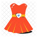 Birthday Frock Mini Frock Party Dress Icon