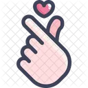 Mini Heart Romantic Finger Icon
