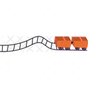 Mini Roller Coaster Night Fair  Symbol