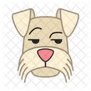 Mini Schnauzer Dog Smirking Icon