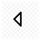 Triangulo Derecho Anterior Mini Triangulo Izquierda Icono