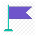 Miniature flag purple  Icon