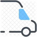 Minibus Logistics Door To Door Icon
