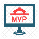 Minimum Viable Product Geschaftsmann Arbeiter Symbol