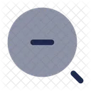Minimalistic Magnifer Zoom Out Zoom Magnifying Glass Icon
