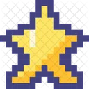 Pixel 8 Bit Star Symbol