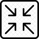 Minimieren Grosse Andern Pfeil Symbol