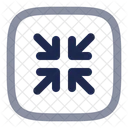 Minimiser Le Carre La Fleche Linterface Utilisateur Icône