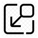 Minimizar Flecha Pantalla Icon