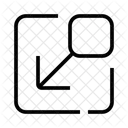Minimizar Flecha Pantalla Icon