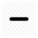 Minimize Minus Remove Icon