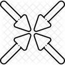 Minimize Arrow Resize Icon