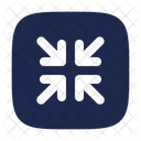 Minimize Square Arrow Ui Icon