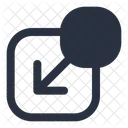 Minimize Arrow Resize Icon
