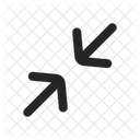 Minimize Icon Collapse Arrows Icon Reduce Size Symbol Icon