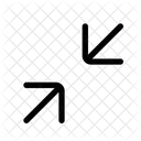 Minimize Collapse Exit Icon