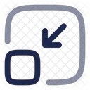 Minimize Square Arrow Ui Icon
