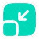 Minimize Square Arrow Ui Icon