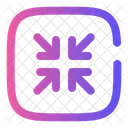 Minimize Square Arrow Ui Icon
