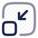 Minimize Square Arrow Ui Icon
