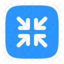 Minimize Square Arrow Ui Icon