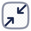 Minimize Square Arrow Ui Icon