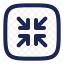 Minimize Square Arrow Ui Icon