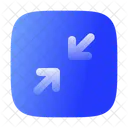 Minimize Square Minimalistic Ui Icons Arrow Icons Icon