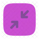 Minimize Square Minimalistic Icon