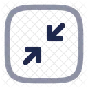 Minimize Square Minimalistic Arrow Ui Icon