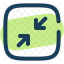 Minimize Square Minimalistic  Icon