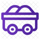 Mining Cart Industrial Icon