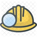 Mining Helmet Protection Icon