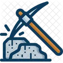 Pickaxe Blockchain Cryptocurrency Icon