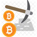 Mining Cryptocurrency Bitcoin Icon