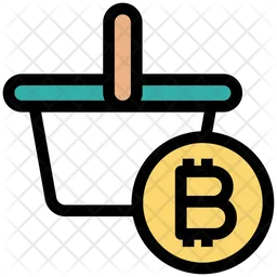 Mining Cart With Bitcoin  Icon
