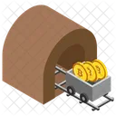 Mining Cryptocurrency Bitcoin Mining Bitcoin Trolley Icon