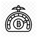 Difficulty Cryptocurrency Mining Icon